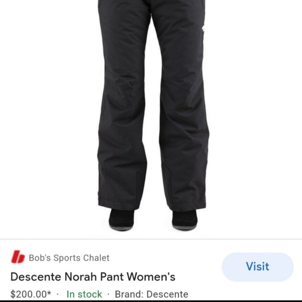 Descente womens ski pants
